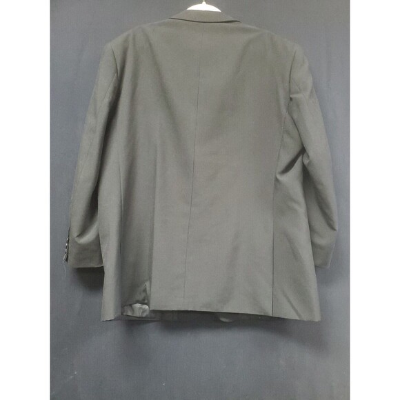 Victorio Couture Blazer Black 3 Button Polyester Sport Coat Jacket Size 48R Vntg - Picture 2 of 8